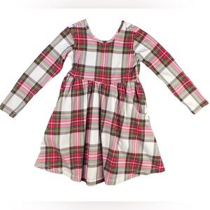 Hanna Andersson Plaid Dress - Pink, Red, Green, White